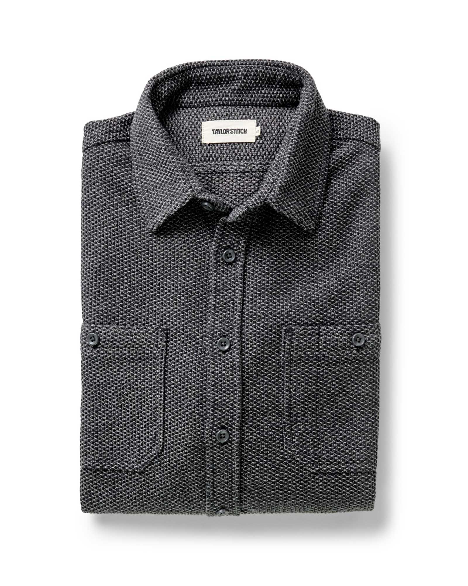 The Utility Shirt in Charcoal Sashiko | Taylor Stitch