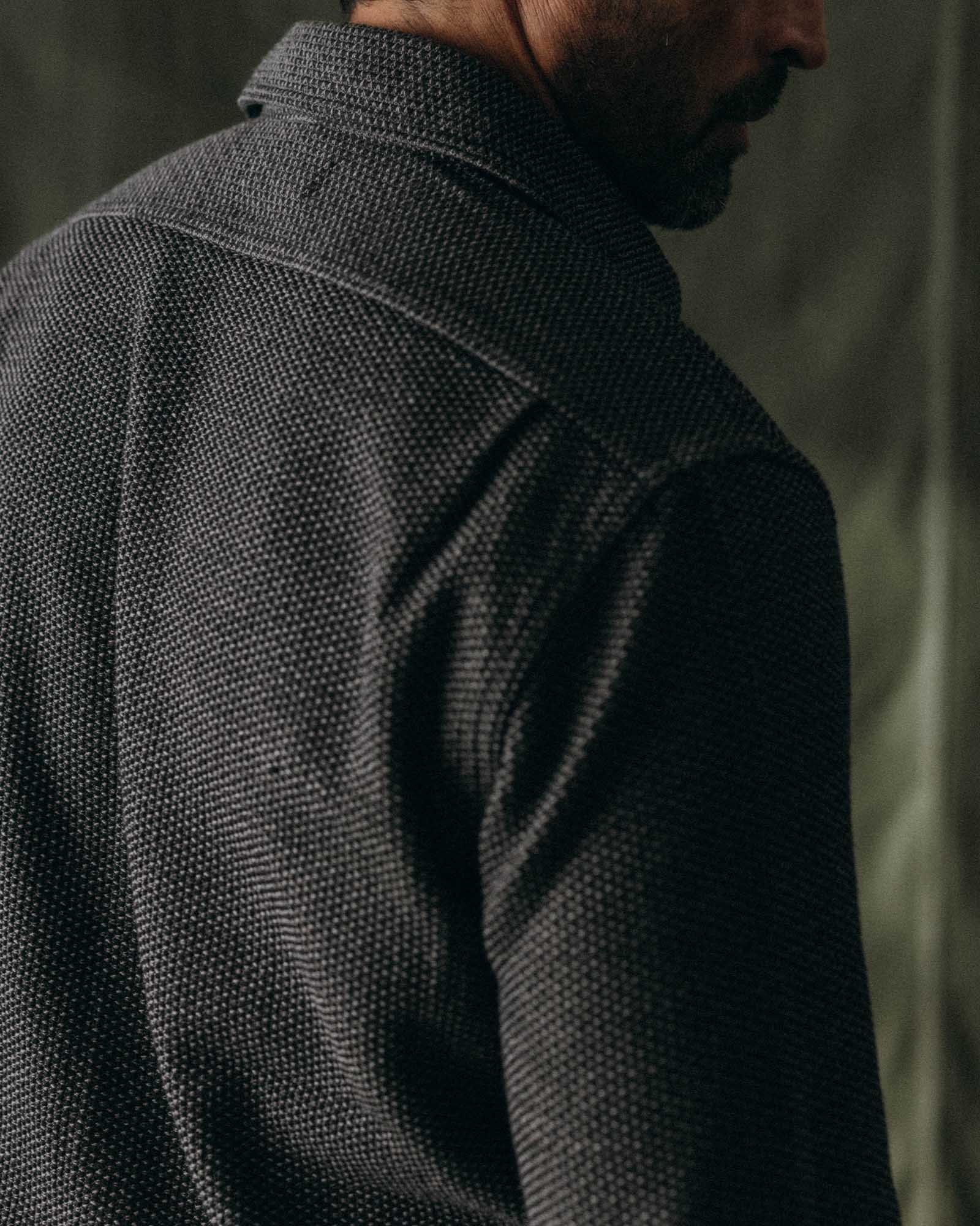 The Utility Shirt in Charcoal Sashiko | Taylor Stitch