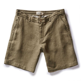 The Easy Short in Olive Linen - featured image