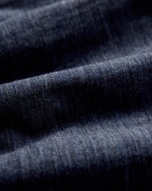 material shot of fabric detailing on The Merino Boxer in Heather Navy