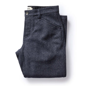 flatlay of The Camp Pant in Navy Nep Wool