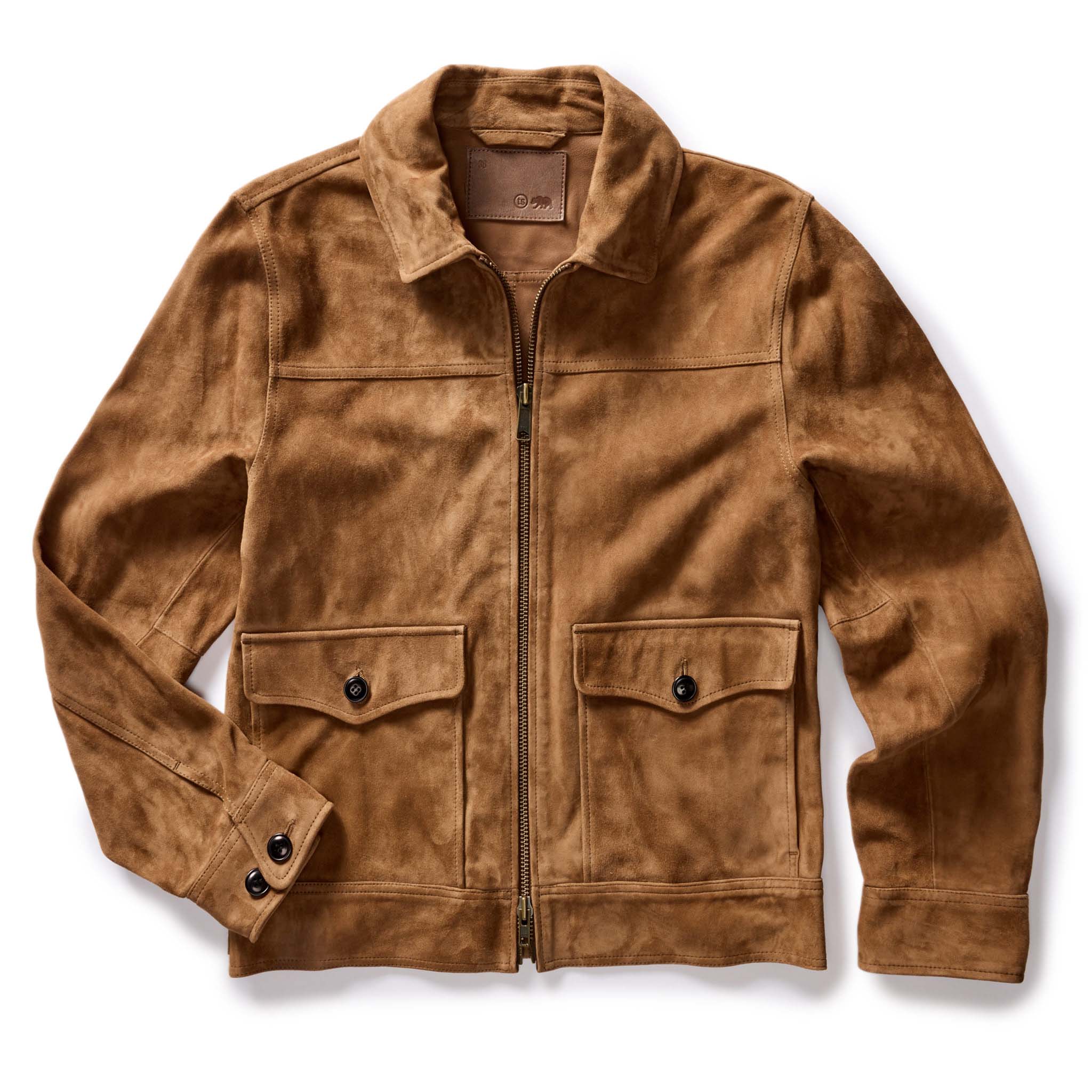 The James Suede Jacket in Vintage Tan Taylor Stitch