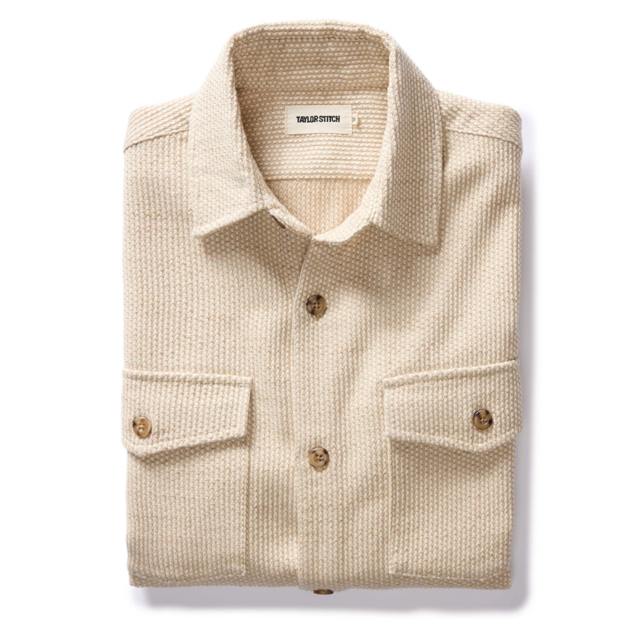 The Point Shirt in Natural Sashiko | Taylor Stitch