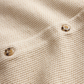 material shot of the buttons on The Point Shirt in Natural Sashiko