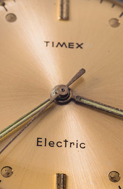 Close up of the 1964 Timex Electric
