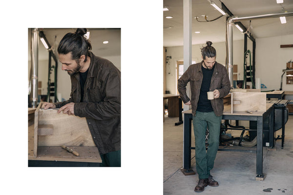 kyle rocking the longshore in his studio