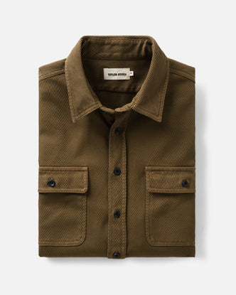 The Ledge Shirt in Bay Leaf Twill