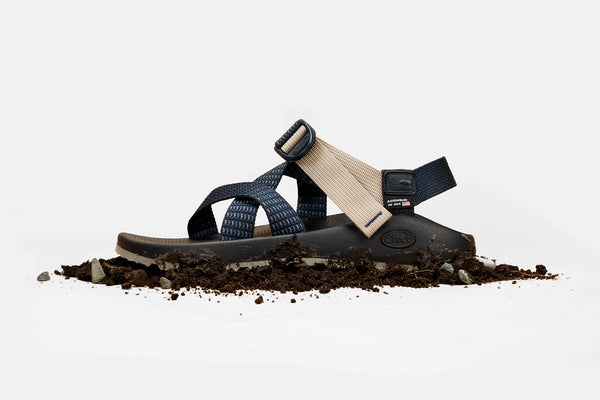 The Z1 USA Classic Sandal on a pile of dirt