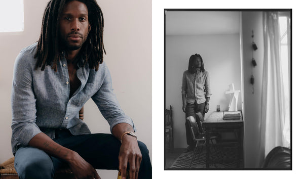 fit model walking in The Jack in Pacific Linen