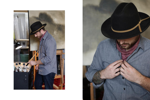 two images of shane rocking the mechanic and a packable lane splitter