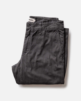 folded flatlay of The Straight Foundation Pant in Organic Faded Black