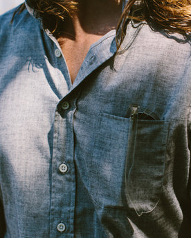 The Short Sleeve Jack in Steel Chambray: Alternate Image 2, Wovens by Taylor Stitch