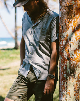 The Short Sleeve Jack in Steel Chambray: Alternate Image 1, Wovens by Taylor Stitch