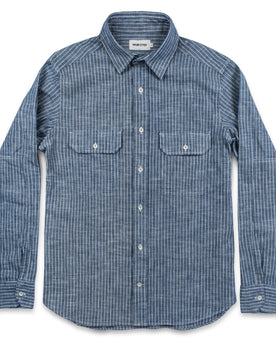 The Chore Shirt in Indigo Striped Chambray: Alternate Image 6, Wovens by Taylor Stitch