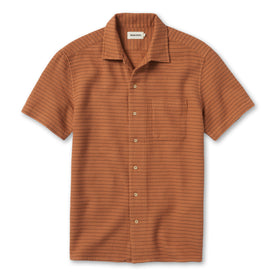 The Short Sleeve Hawthorne in Rust Pickstitch Waffle - featured image