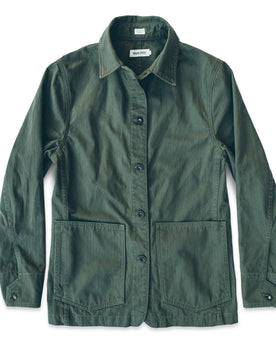 The Agnes Jacket in Olive Herringbone: Featured Image, Outerwear by Taylor Stitch