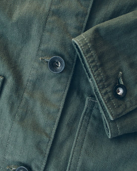 The Agnes Jacket in Olive Herringbone: Alternate Image 2, Outerwear by Taylor Stitch