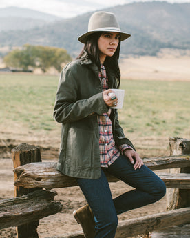 The Agnes Jacket in Olive Herringbone: Alternate Image 1, Outerwear by Taylor Stitch