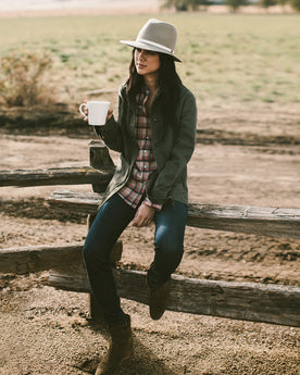 The Agnes Jacket in Olive Herringbone: Alternate Image 5, Outerwear by Taylor Stitch