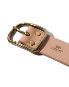 Natural Brass Buckle Belt - 1.5: Alternate Image 1, Accessories by Taylor Stitch