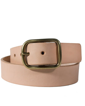 Natural Brass Buckle Belt - 1.5: Featured Image, Accessories by Taylor Stitch
