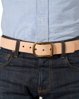 Natural Brass Buckle Belt - 1.5: Alternate Image 2, Accessories by Taylor Stitch