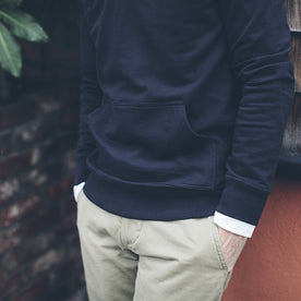The Charcoal 3 Button Hooded Sweatshirt: Alternate Image 3