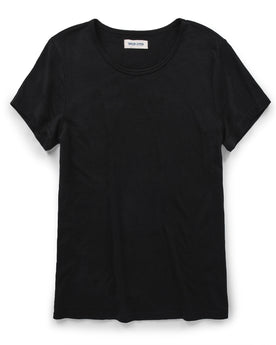 The Elle Crewneck Tee in Noir: Featured Image, Knits by Taylor Stitch