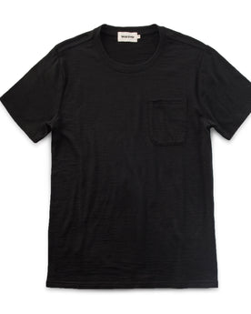 The Crewneck Pocket Tee in Black Merino: Featured Image, Knits by Taylor Stitch