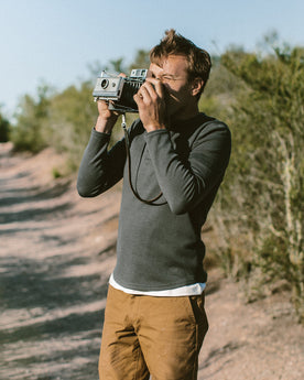 The Merino Henley in Charcoal: Alternate Image 1, Wovens by Taylor Stitch