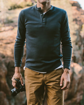 The Merino Henley in Charcoal: Alternate Image 2, Wovens by Taylor Stitch