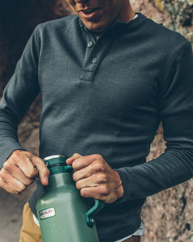 The Merino Henley in Charcoal: Alternate Image 4, Wovens by Taylor Stitch