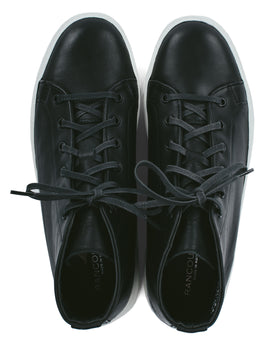 The Court Classic Mid in Black Leather: Alternate Image 2, Footwear by Taylor Stitch