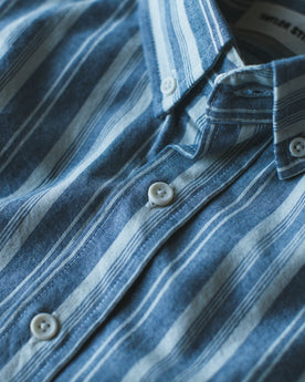 The Short Sleeve California in Blue Striped Chambray: Alternate Image 5, Wovens by Taylor Stitch