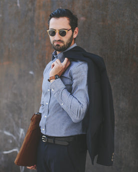 The California in Dark Blue Everyday Chambray: Alternate Image 4, Wovens by Taylor Stitch