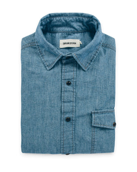The Oxnard in Sun Bleached Chambray: Featured Image, Wovens by Taylor Stitch