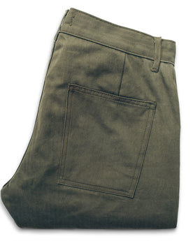 The Camp Pant in Olive Drab Herringbone: Alternate Image 3, Pants by Taylor Stitch