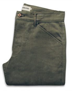 The Camp Pant in Olive Drab Herringbone: Featured Image, Pants by Taylor Stitch
