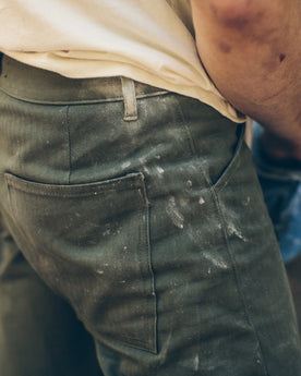 The Camp Pant in Olive Drab Herringbone: Alternate Image 5, Pants by Taylor Stitch