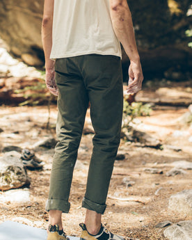 The Camp Pant in Olive Drab Herringbone: Alternate Image 1, Pants by Taylor Stitch