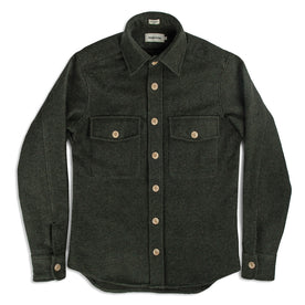 The Maritime Shirt Jacket in Moss Donegal Wool: Alternate Image 2