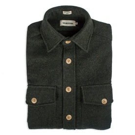 The Maritime Shirt Jacket in Moss Donegal Wool: Featured Image