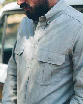 Steel Chambray Shotgun Shirt: Alternate Image 5, Wovens by Taylor Stitch