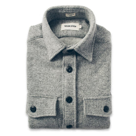 The Maritime Shirt Jacket in Ash Donegal Lambswool: Featured Image