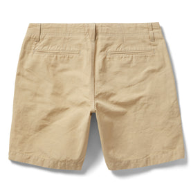 flatlay of The Morse Short in Sand Linen, shown from the back