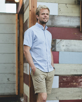 The Short Sleeve Jack in Light Blue: Alternate Image 3, Wovens by Taylor Stitch