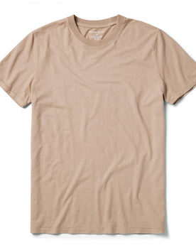 flatlay of The Cotton Hemp Tee in Khaki, Knits by Taylor Stitch