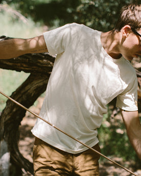 The Crewneck Pocket Tee in Natural Merino: Alternate Image 2, Knits by Taylor Stitch