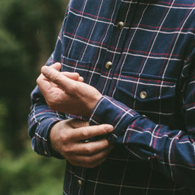 The Crater Shirt in Navy Plaid: Alternate Image 5