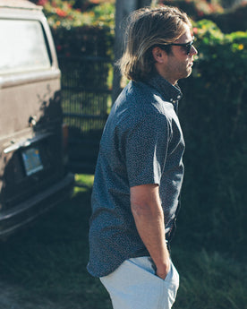 The Short Sleeve Jack in Navy Mini Floral: Alternate Image 5, Wovens by Taylor Stitch